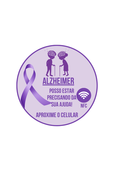 Broche Tag NFC Alzheimer
